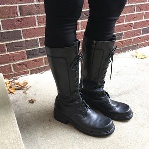 Eddie Bauer Combat Black Boots